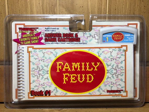 Family Feud Answer Book 3 and Game Cartridge Tiger Electronic LCD 1997 Vintage for sale online