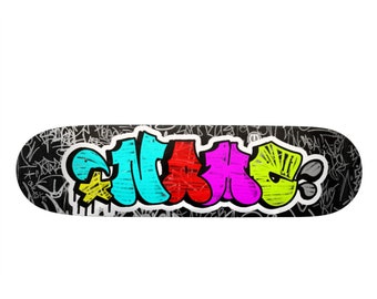 Custom GRAFFITI SKATEBOARDS ( Personalized Name or Word)