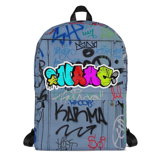 Graffiti Personalized Tag up Backpack Back to School Bookbags Cool