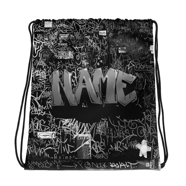 Sac à cordon personnalisé Graffiti