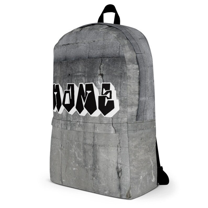 West Coast Graffiti Block Letter Personalized Custom Bookbag Backpack