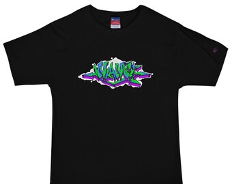 Men's Champion T-Shirt with Custom Graffiti