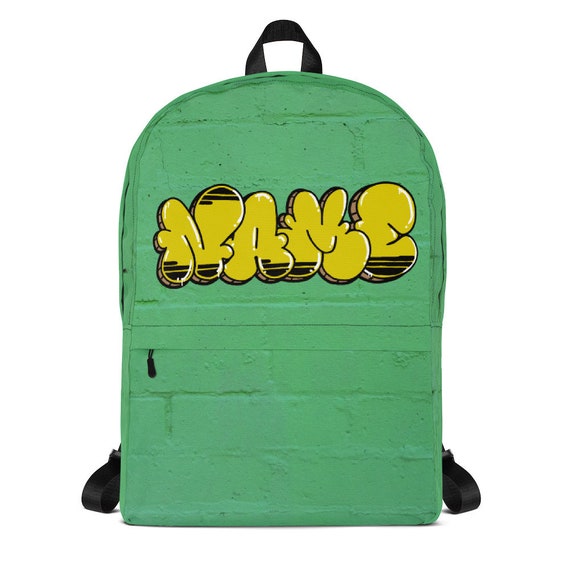 Graffiti Bookbag Etsy