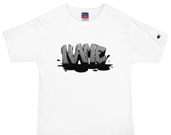 Men's Champion T-Shirt with Custom Graffiti