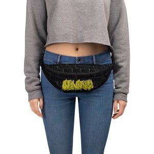 Graffiti Gold Black Brick Bauchtasche