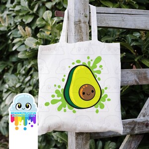 Cutie Avocado Splat SVG, Avocado Cut File, Familien Shirts, kawaii, Süßes Shirt Design, dxf eps png, Silhouette oder Cricut