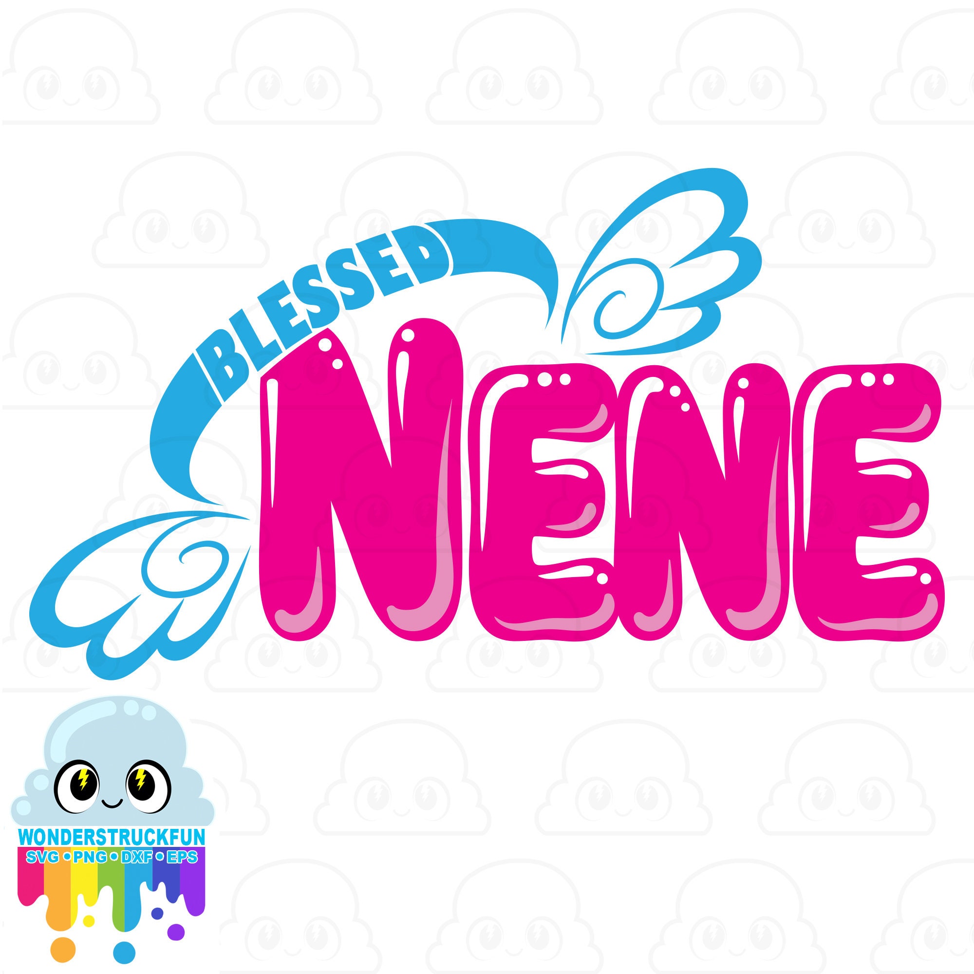 Blessed Nene SVG, Nene Cut File, Family Shirts, Grandmother, Christian