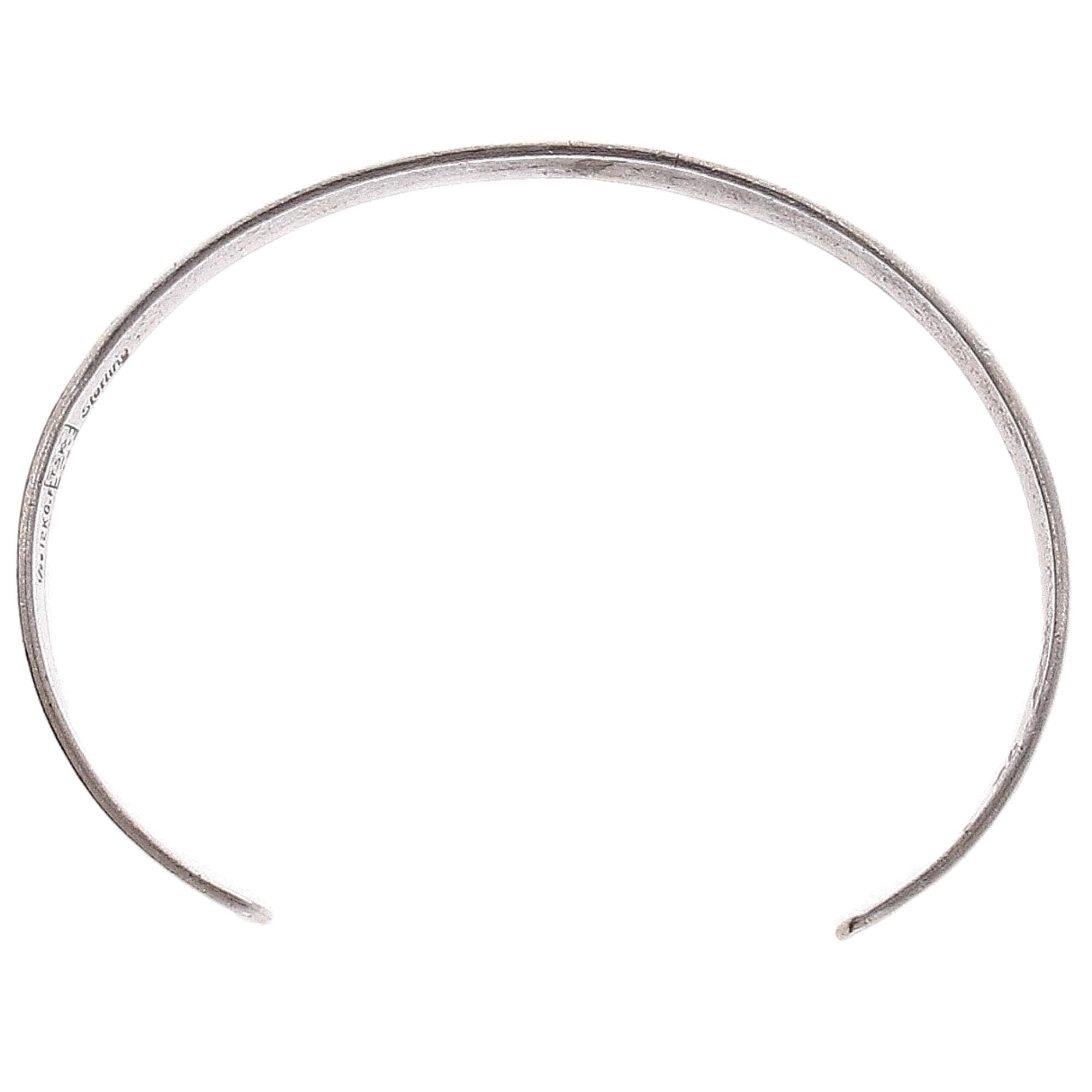 Navajo Storyteller Bracelet, 7.25 Sterling Silver and 14K Gold