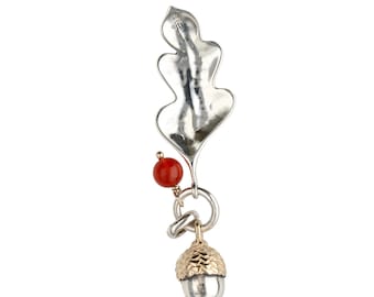 James Avery Fall Charm Acorn Leaf  Retired