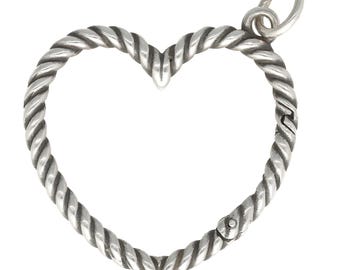 Sterling James Avery Heart Charm Holder