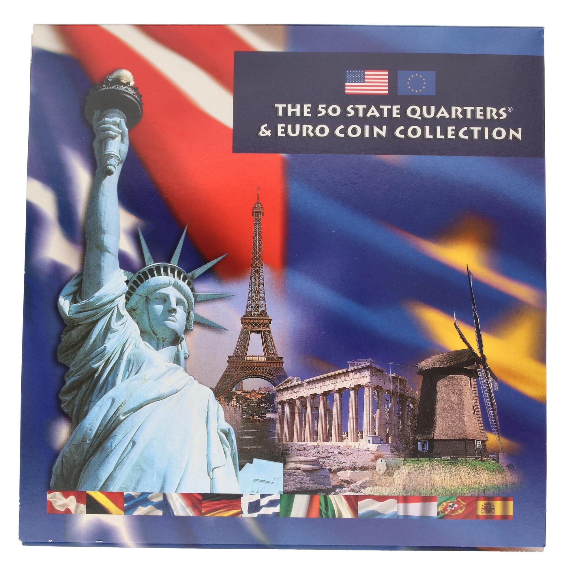 2002 U.S. Mint From The 50 State Quarters & Euro Coin Collection