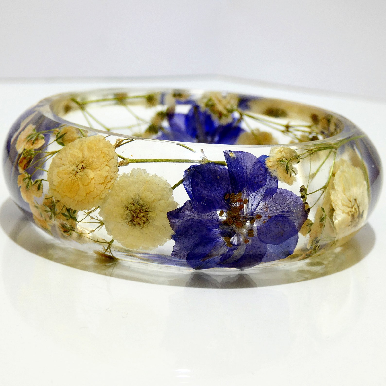 Dried Flower Bracelet Made From Real Flowers Set Inside of a Etsy UK
