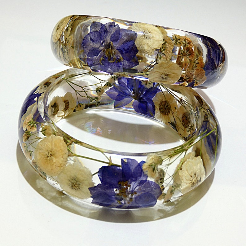 Dried Flower Bracelet Made From Real Flowers Set Inside of a Etsy UK
