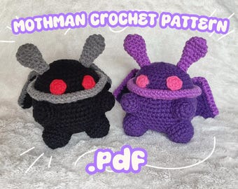 Mothman Crochet Pattern: Spooky Cryptid Amigurumi (Digital Download)