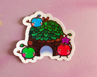 Adesivo Stardew Valley Junimo Hut - Adesivo de vinil para laptop - Cozy Gaming