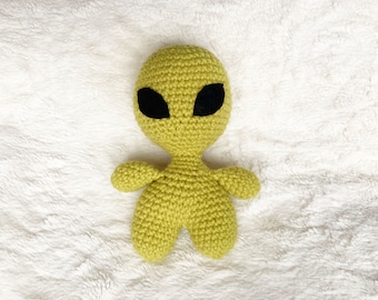 Szydełkowy pluszowy kosmita: ręcznie robione amigurumi ET