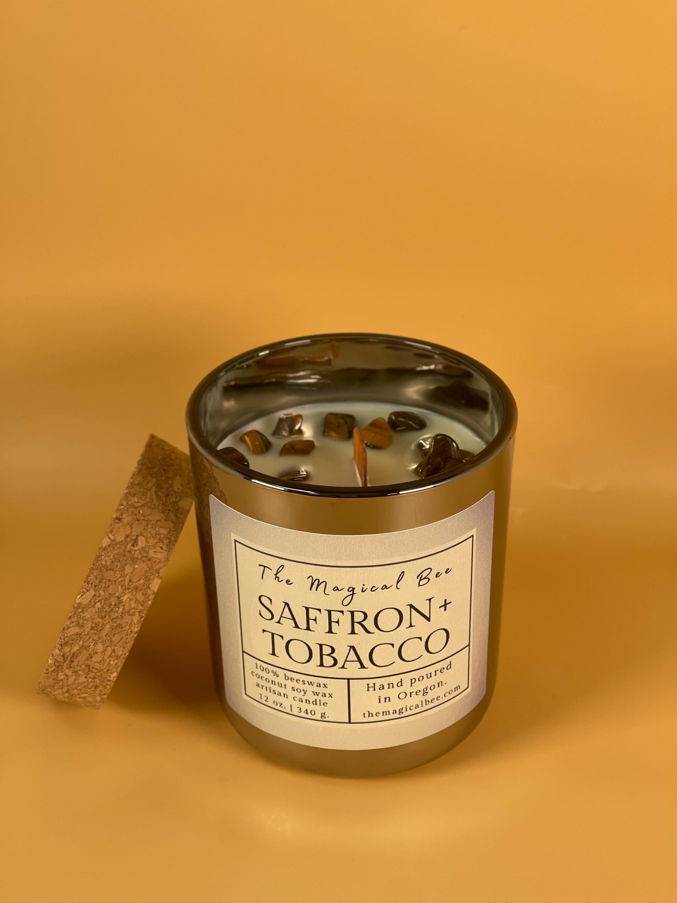 saffron cigarette Saffron + Tobacco Wooden Wick Candle