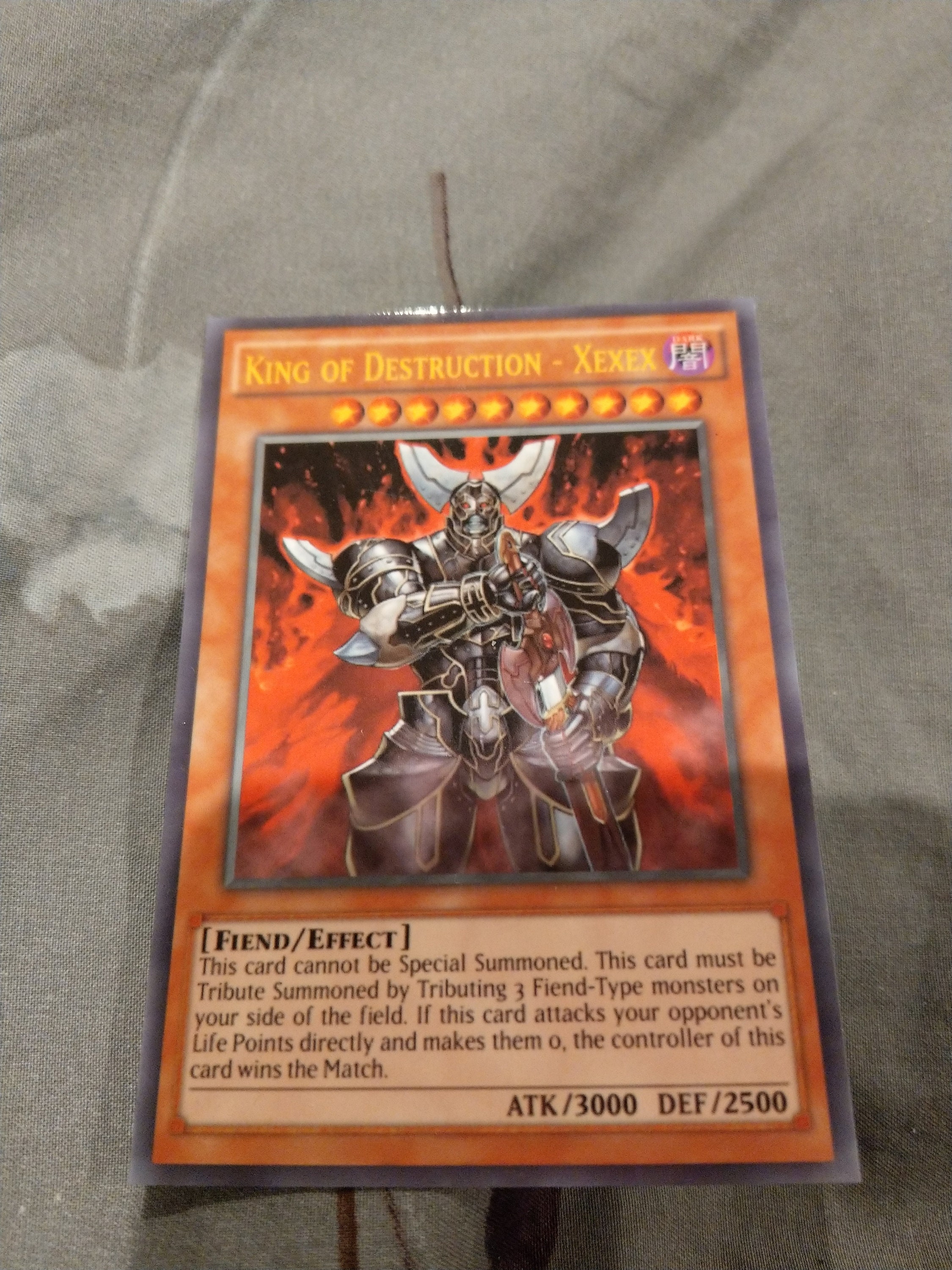 Yugioh Quality Orica Handmade Proxy Card King of Destruction Etsy