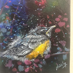American Robin Original Painting by Susan Nimbley