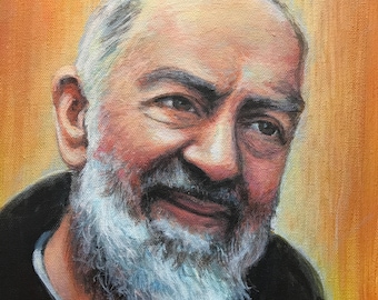Padre Pio Prayer Card, Saint Pio Novena Print, Catholic Devotional Art