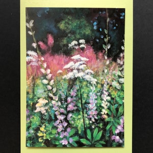 Limited Edition Fine Art Print, Lupins & Lace - Quebec Wild Flowers series - from an Original painting by Susan Nimbley