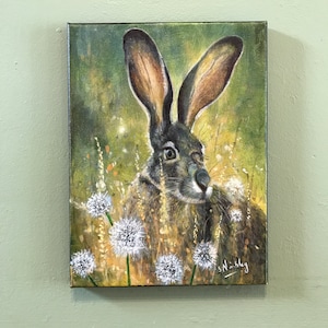 Jumping Jack Rabbit Original Painting wall decor