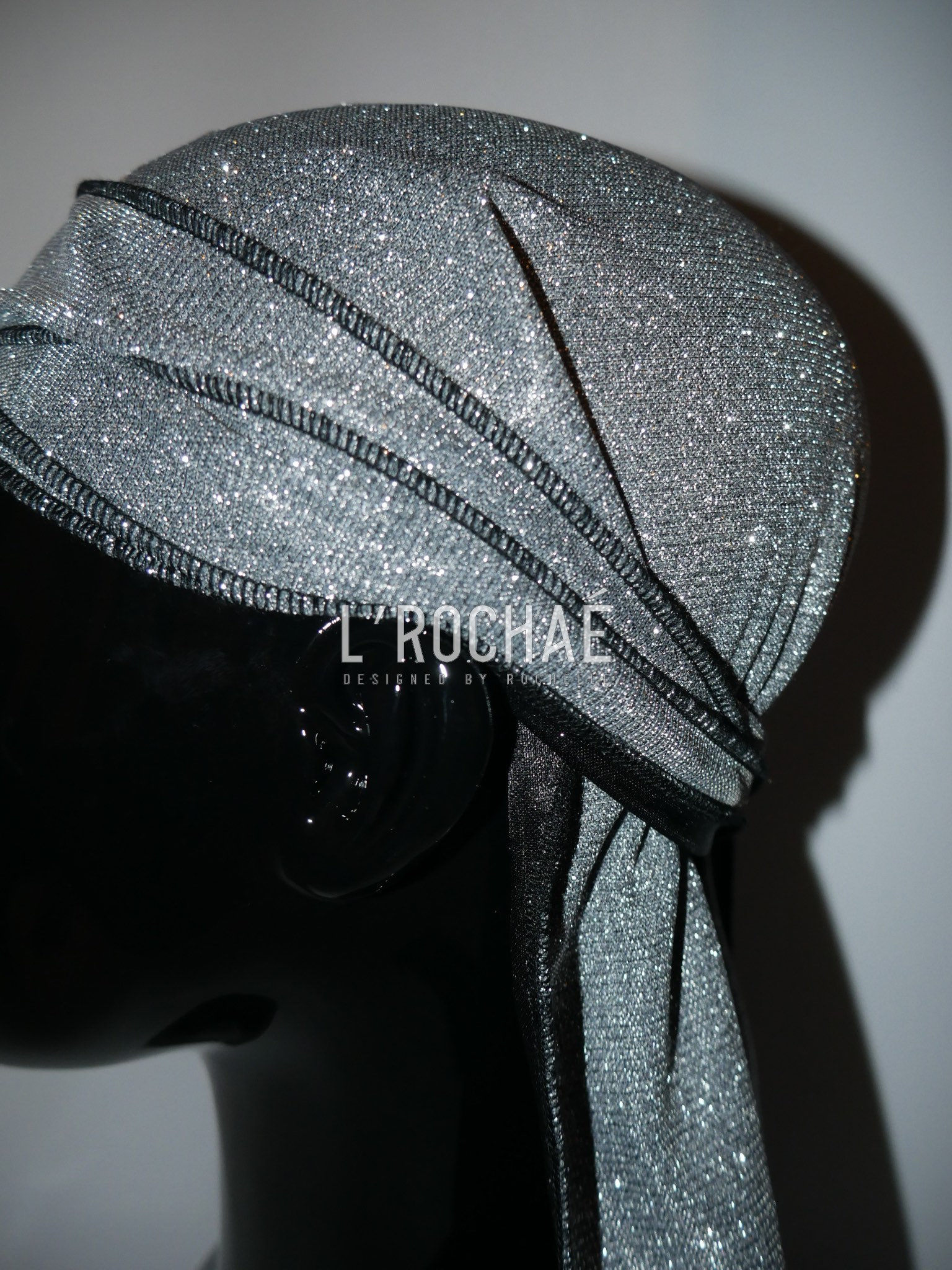 Shungite Silver Sparkly Glitter Luxury Durag Lrochaé - Etsy