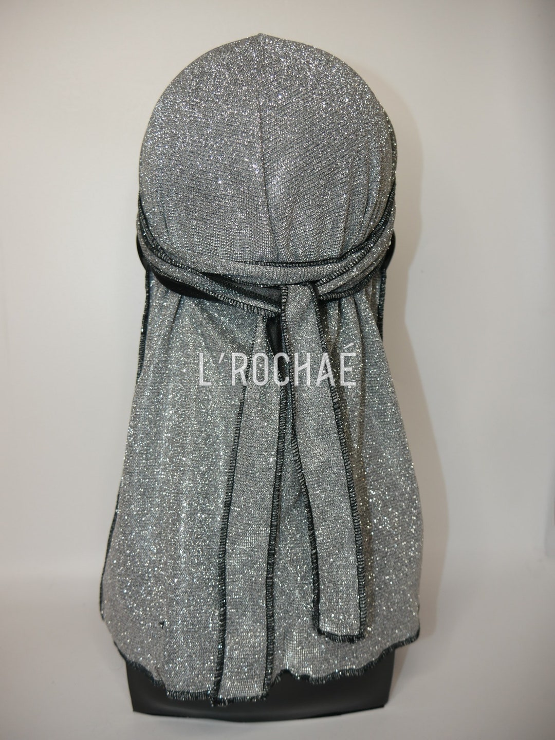 Shungite - Silver Sparkly Glitter Luxury Durag L’rochaé - Etsy