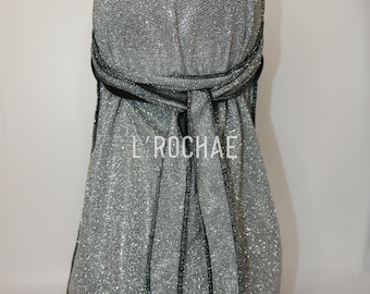 Shungite - Silver Sparkly Glitter Luxury Durag L’Rochaé