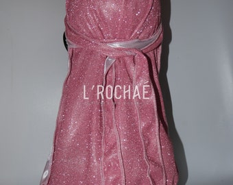 Rose Quartz - Baby Pink Sparkly Glitter Luxury Durag L’Rochaé