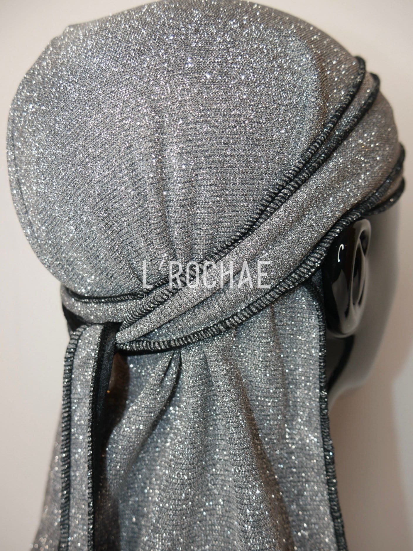 Shungite Silver Sparkly Glitter Luxury Durag Lrochaé - Etsy