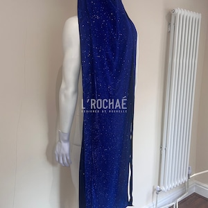 Lazuli - Blue/Light Blue Sparkly Glitter Luxury Durag L’Rochaé