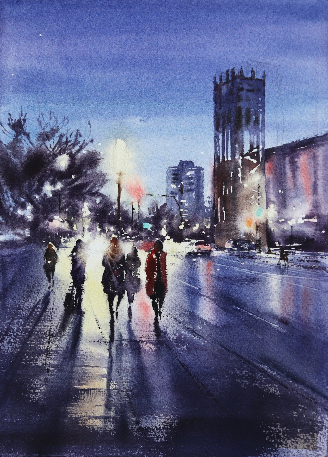 Victoria Art Print Vancouver Island Wall Art Watercolor Canadian