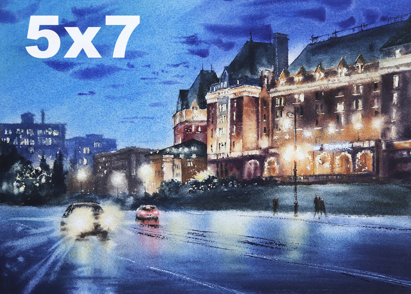 Victoria BC Art Print Empress Hotel Vancouver Island Art Etsy