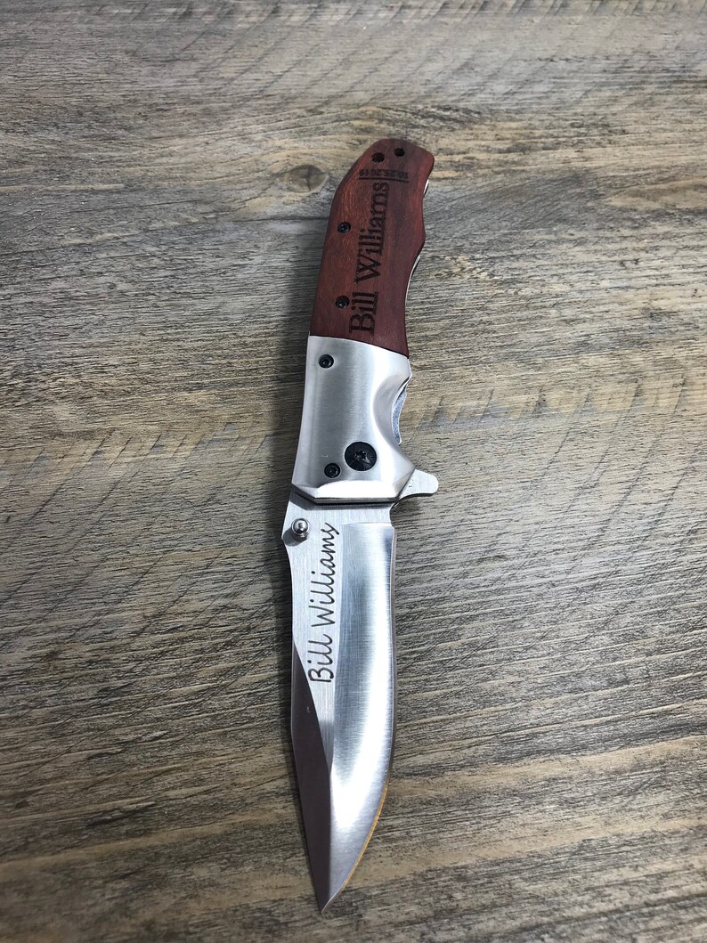 Engraved Knife Groomsmen Knife Monogrammed Knife Custom Etsy