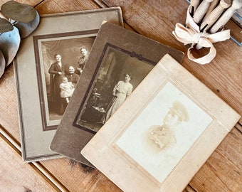 Old original family photographs ~ black and white photos ~ 1940s ~ family ~ cabinet photo ~ generation photo ~ soldier photo