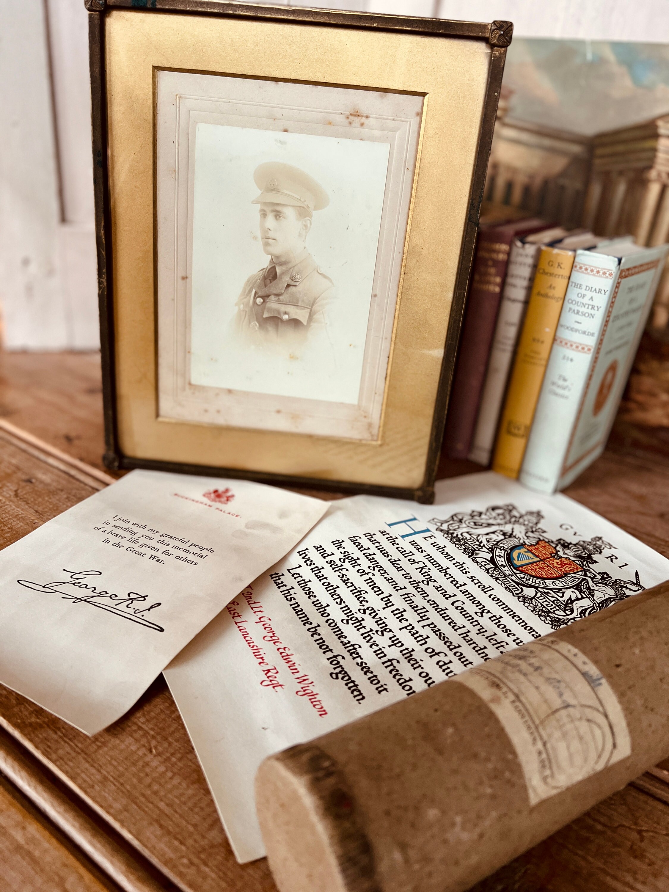 Original First World War Memorabilia Memorial Scroll Etsy