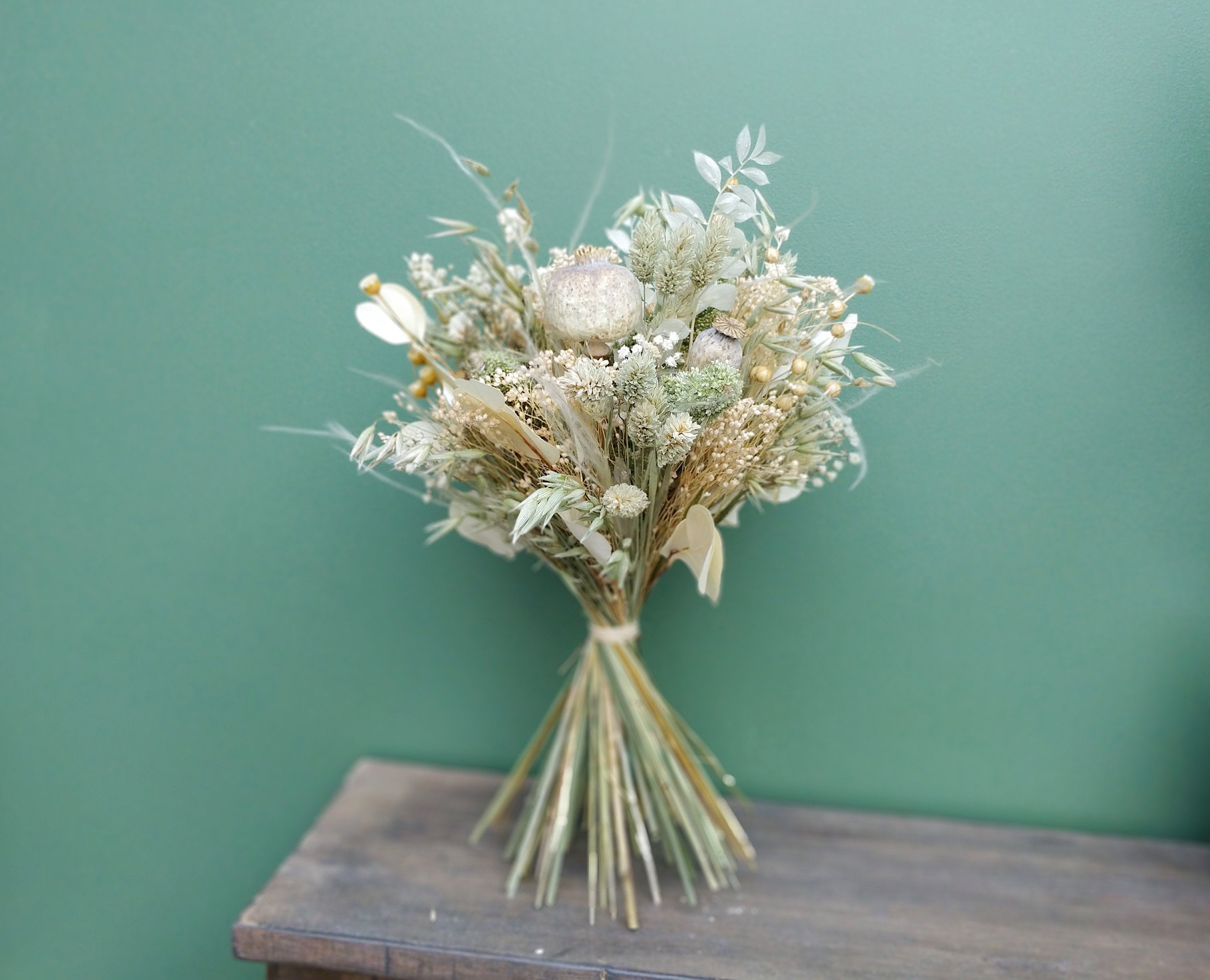 Bouquet Vérane - Fleurs Séchées Éternelles, Décoration Florale Bohême Durable Boho Style