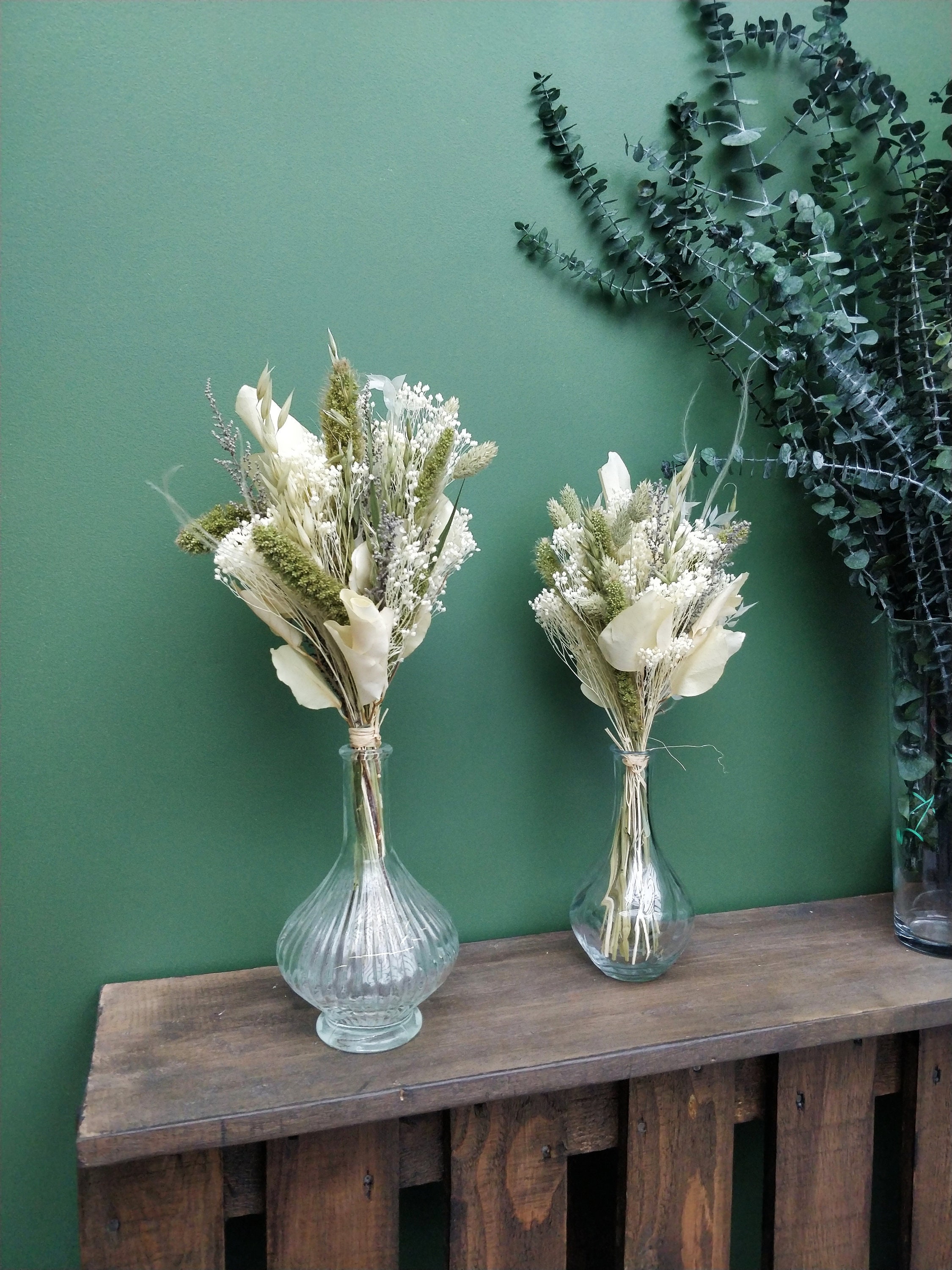 Bouquet Small - Fleurs Séchées Composition Florale Bohème, Bouquet Art Floral, Décoration d'intérieu