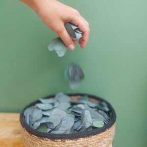 Eucalyptus Confetti - Petals to throw - Bag of decorative eternal eucalyptus leaves - Wedding collection, Ceremony, Church outing