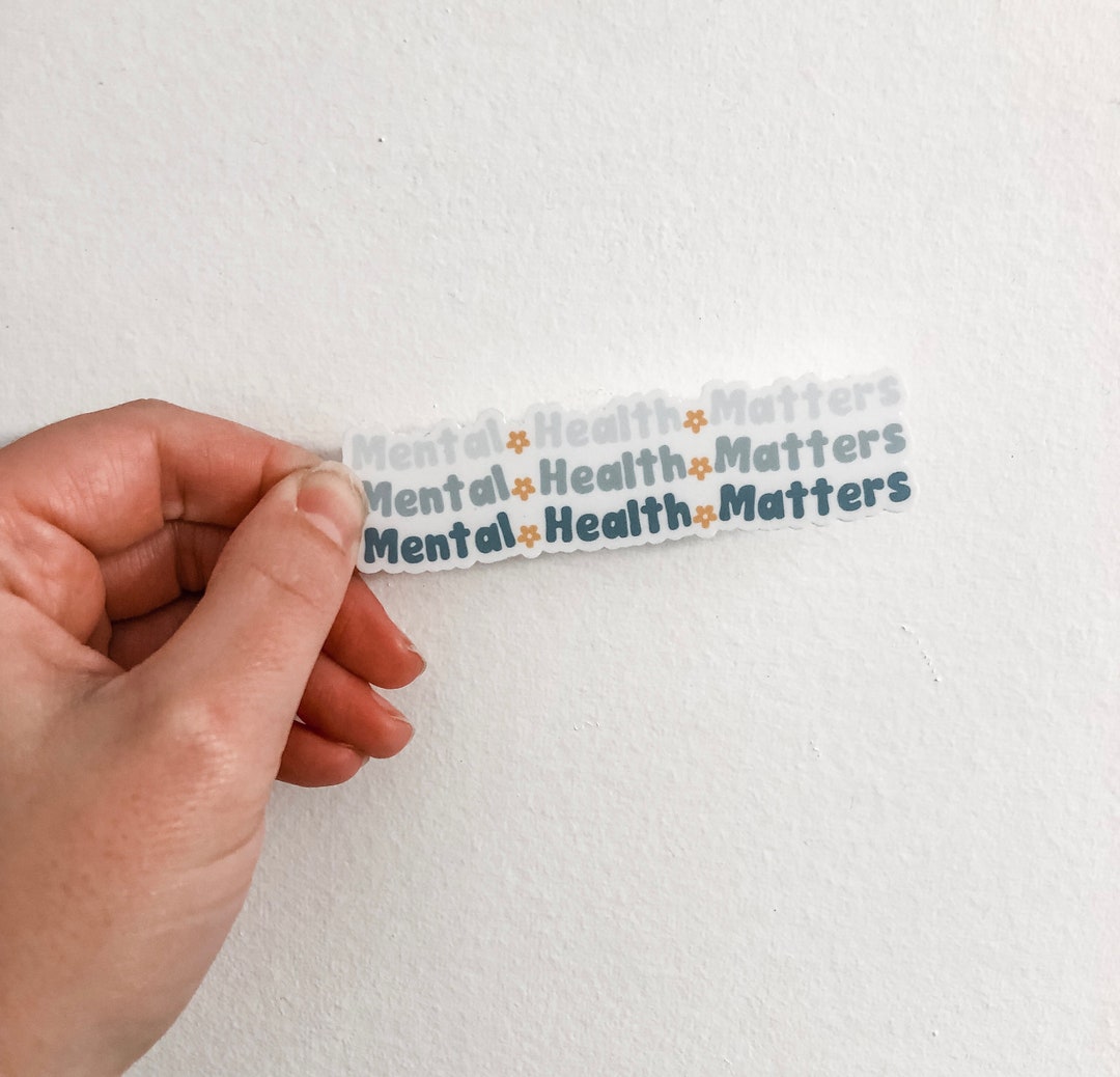 Mental Health Matters Sticker, Mental Health Awareness, Stickers for ...