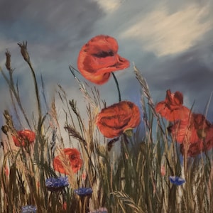 Original Painting - Poppies