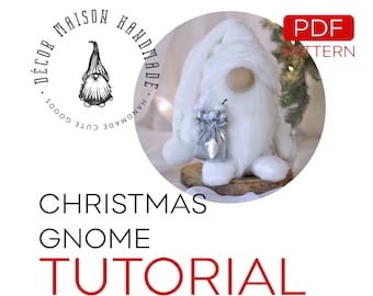 Gnome Patterns ,  PDF Gnome plush sewing pattern , Christmas gnome , christmas  gift ,  Spring gnome , Mother's Day Heart Decorations