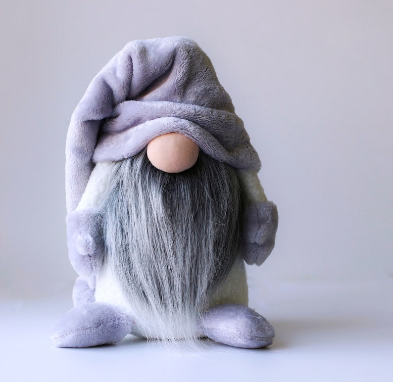 Christmas gnomes sewing pattern PDF at grey velvet gnome hat Etsy