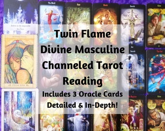 Twin Flame Divine Masculine Lectura del Tarot Canalizado