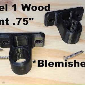 Black Friday *Blemish* Special* Tiki Torch Holder-3/4&quot; Poles-Wood Screw-Deck Mounting Kit-Stainless Screw-1 Set - Black ABS -  Surface Mount