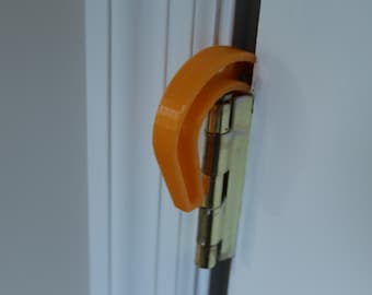 Glow in Dark Orange TPU Door Stop: Tactical Wedge with Paracord Holes