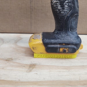 3 (Three) | Dewalt 20v Tool Holder | 3D Printed | Yellow - PLA+ | #10 Pan Head Screw - No Belt Clip