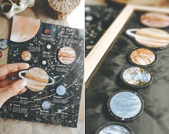 Solar System Activity for Toddlers and Preschool, Planets of Solar System, Learning About Space, Busy Book Printable, Homeschool Learning