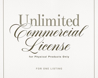 Unlimited Commercial License for One Set | No Credit Required | For Phisical Products Only